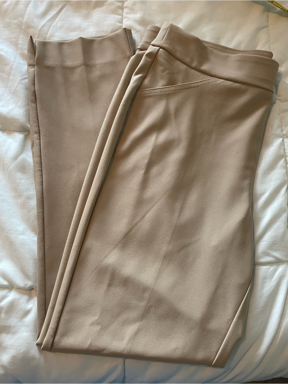Womens Beige Dress Pants
